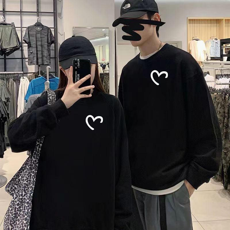 Unisex Hoodie Long Sleeve Unisex Hoodies Printing Casual Heart Shape display picture 1