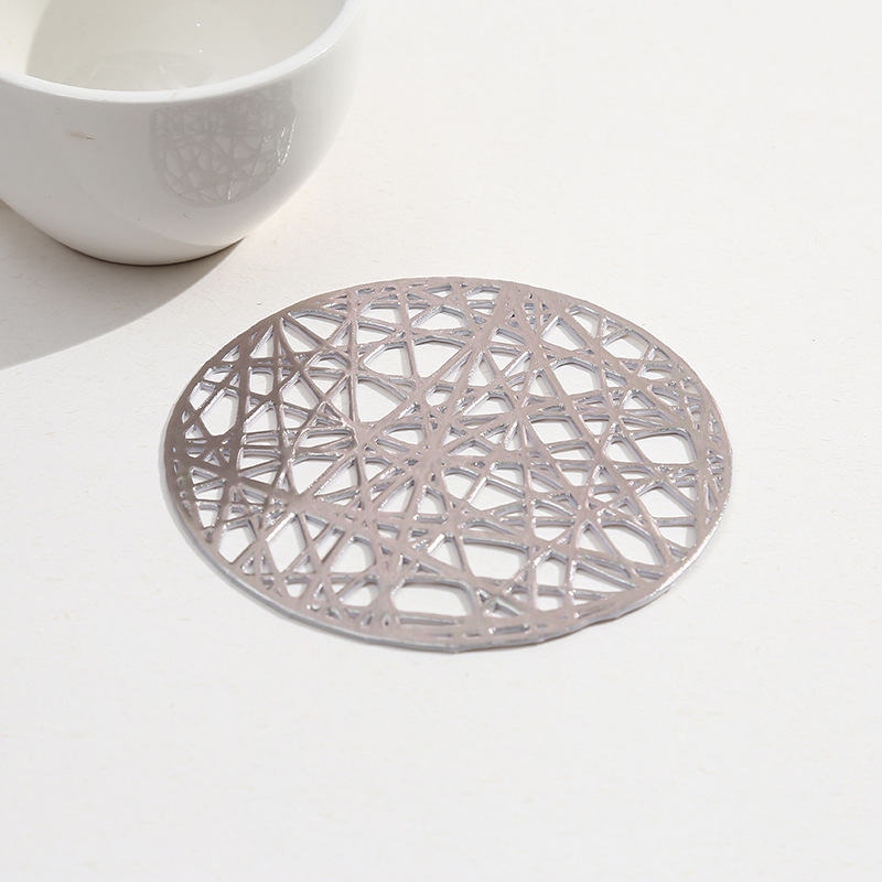 10CM redondo PVC antideslizante posavasos tapete de mesa tapete de aislamiento térmico tapete de lavabo antiescaldado tapete de botella tapete de tazón tapete de mesa tapete de mesa