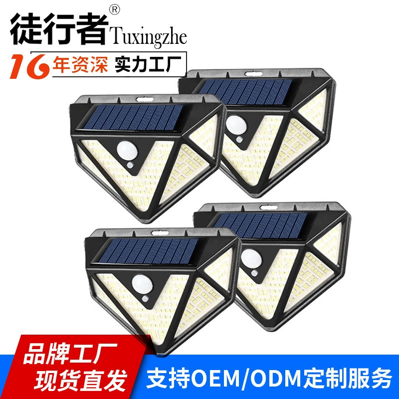 Солнечная лампа открытый сад садовый светильник домашний индукция человеческого тела новый сельский уличный фонарь водонепроницаемый настенный светильник уличный светильник