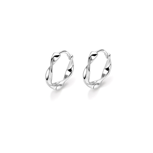Moebius Ear Cuff Trendy Day Korean Minimalist Rotating Wave Ear Stud Couple's Style Hua Han Plain Ear Ring
