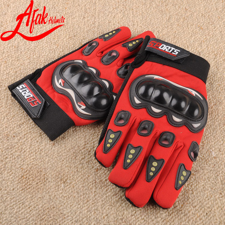 AFAK dedo completo off-road Riding medio dedo guantes de Ciclismo de motocicleta al aire libre cáscara dura protección de la mano guantes de la motocicleta