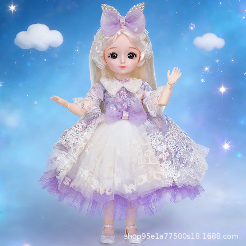 High-Appearance Value 6-Point 30cm Bjd Doll Dress-Up Lolita Dress Girl Princess Single Doll Outfit Accessories High-Appearance Value 6-Point 30cm Bjd Doll Dress-Up Lolita Dress Girl Princess Single Doll Outfit Accessories