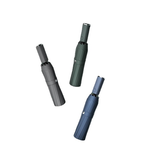 ZUODU Zuodu Umbrella Three-camera Lighting Fully Automatic Fairy-Umbrella Umbrella Business Wind Umbrella Folding Double Umbrella