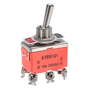 E-TEN1322/1321 car modified toggle switch black 6-foot 3-speed shake rocker rocker switch