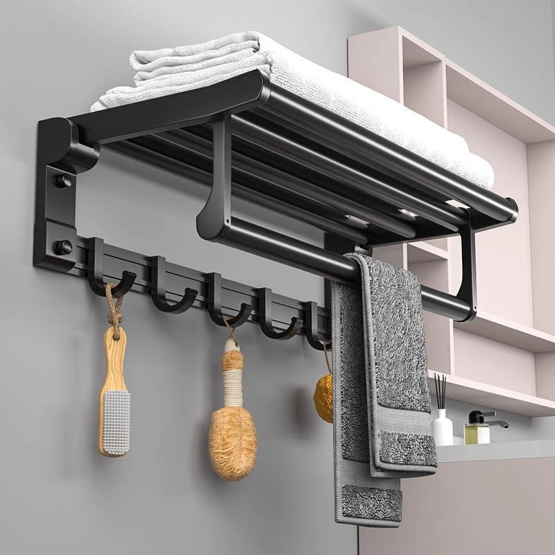 Donation -free aluminum bathroom towel rack bathtop wall -mounted…