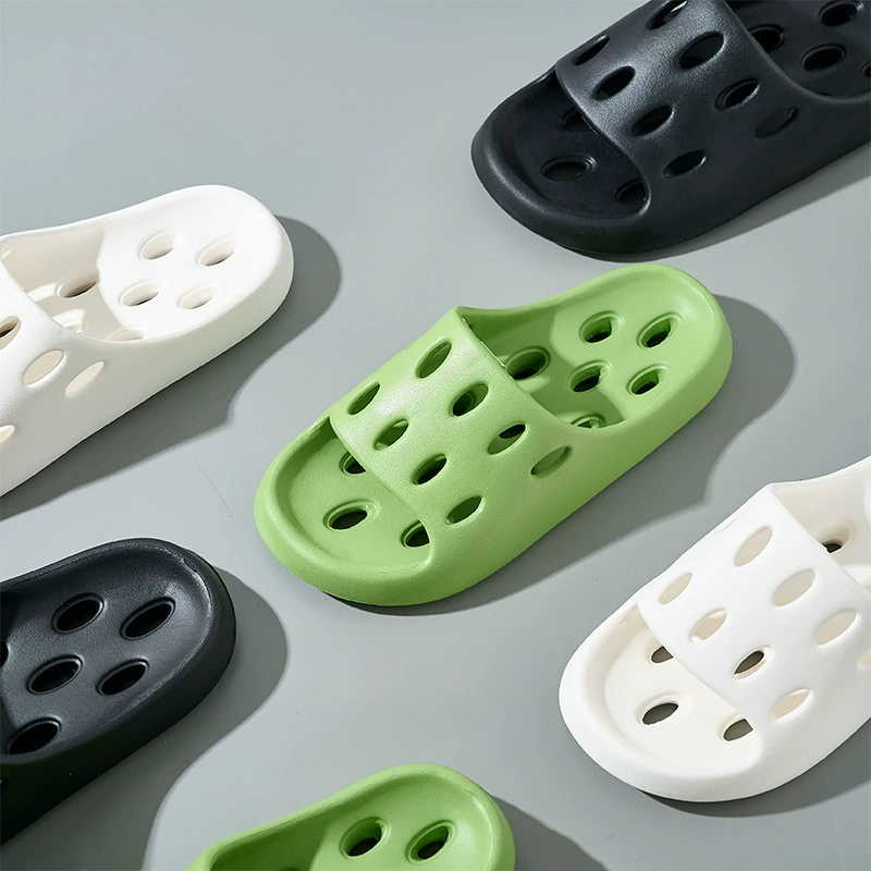 2023 Летние Новые Стильные домашние Тапочки для ванной, быстросохнущие тапочки, полые сандалии для женской пары, бесшумная мягкая подошва, домашний дом