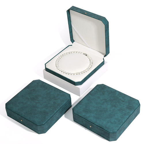 PU Pearl Necklace Jewelry Box, Jewelry Storage Box, Packaging Box, Mother's Day Goddess Pearl Box Wholesale