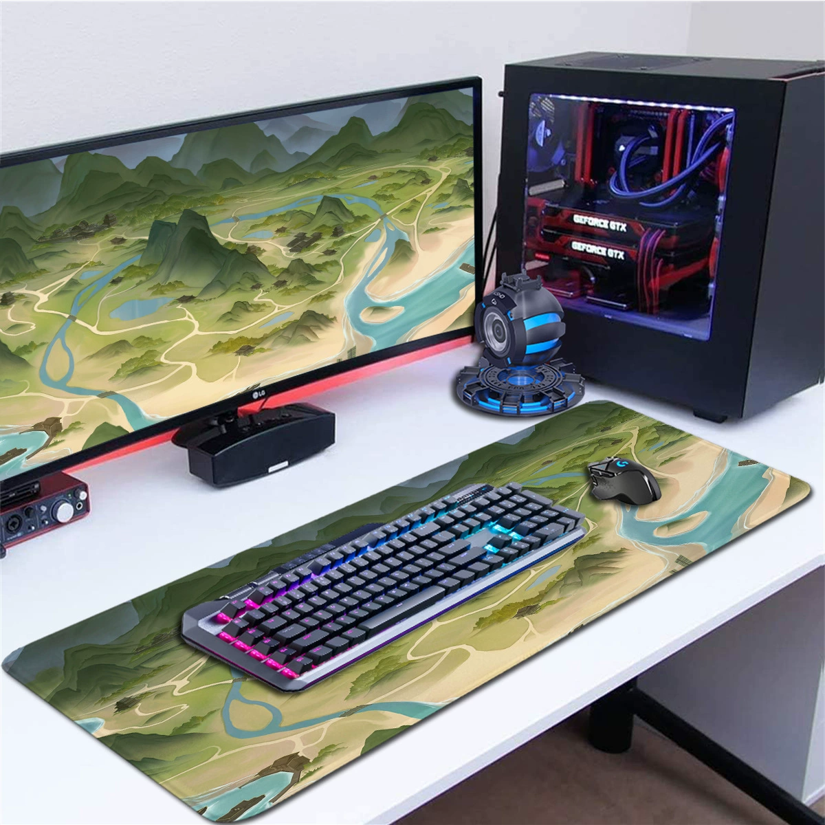 Большой коврик для мыши, игровой игровой мат, качественный настольный коврик, ручная работа