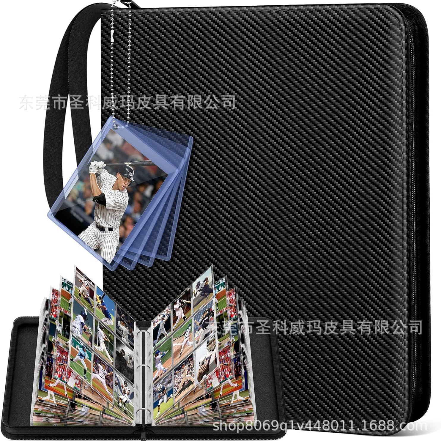 밀짚무늬 가죽 카드홀더