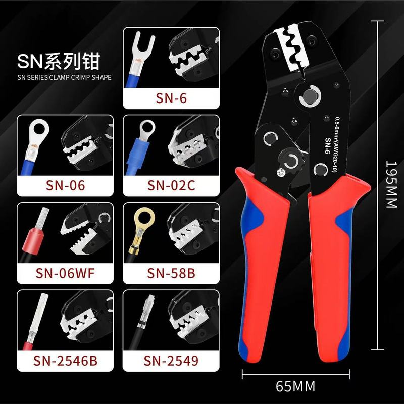 太陽光発電用SN58B端子圧着ペンチ、線クリンチャー、スプリング圧着、同軸絶縁SN銅線、太陽光発電専用|undefined