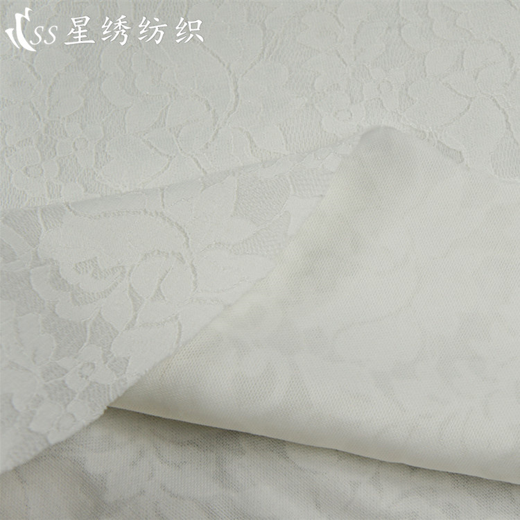 Demi-season lace elastic cloth