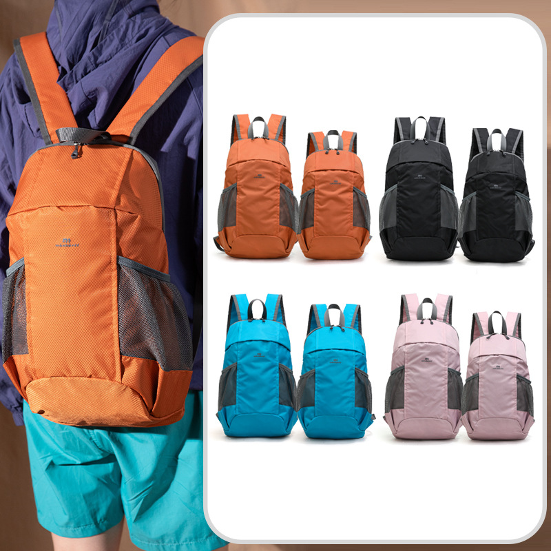 New Lightweight Folding Travel Backpack, Unisex Mountain-Style Backpack, Water-Repellent Sports Hiking and Mountaineering Bag