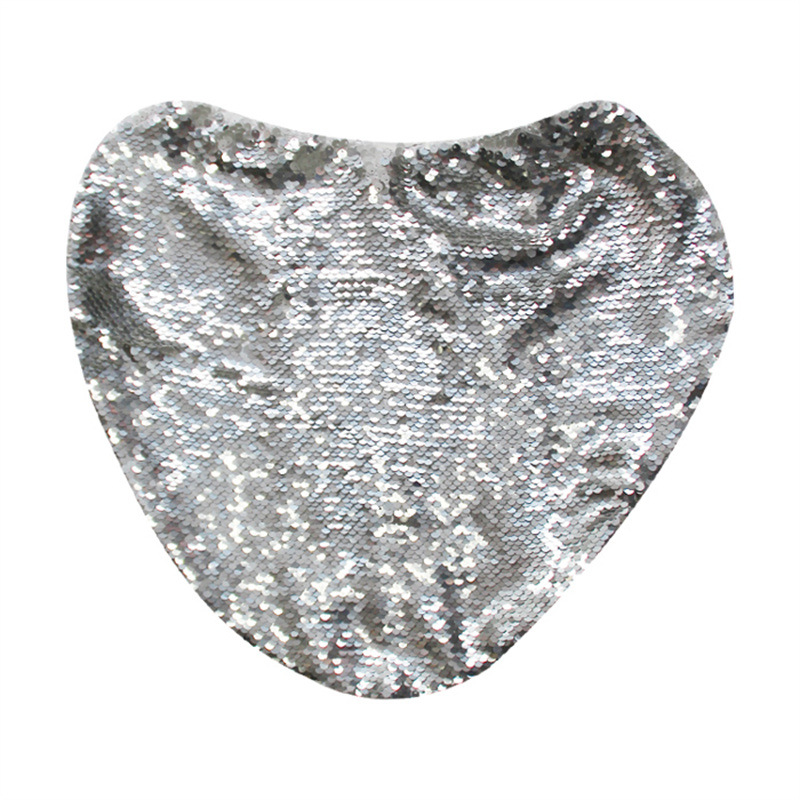 Transferencia térmica lentejuelas mágicas en forma de corazón funda de almohada DIY personalizado material creativo al por mayor