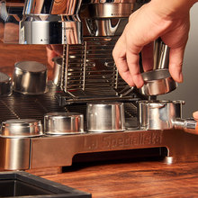 不锈钢单层过滤网无压51mm单人份咖啡机双份粉碗 54mm咖啡过滤器