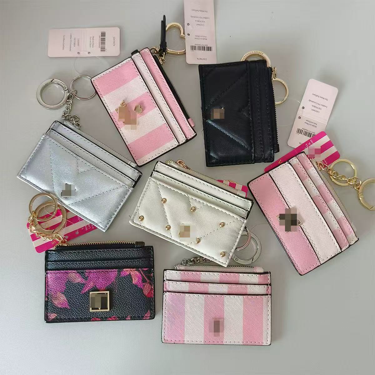 【Regalo 520】Cartera pequeña para mujer, estilo corto, monedero ultrafino, tarjetero para estudiantes, estuche sencillo para tarjetas.