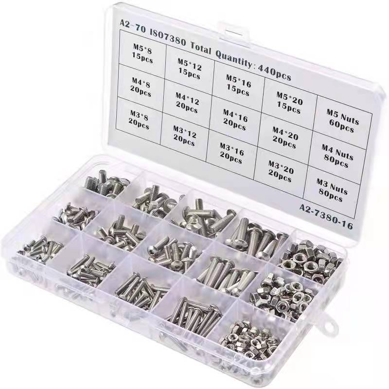 厂家直供304不锈钢内六角螺丝盘头机螺钉蘑菇头内六角半圆头螺丝