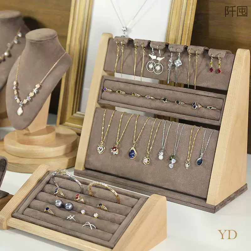 Серьги, кольцо, ожерелье, креативная подставка