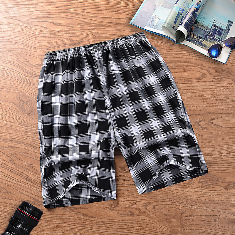 2021 new pattern man summer Exorcism shorts Men's leisure time Beach pants Big pants lattice Beach pants wholesale
