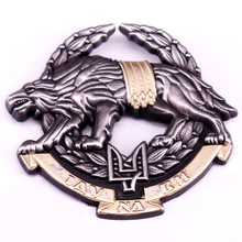 乌克兰标志珐琅别针3D徽章