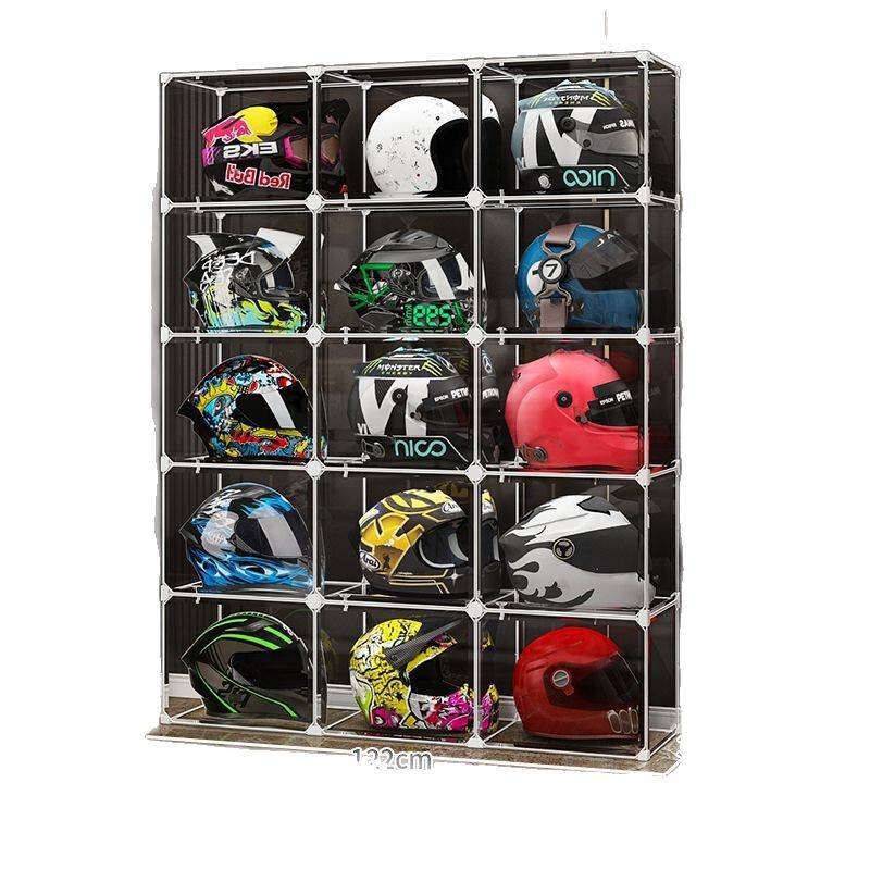 ヘルメット収納棚オートバイ帽子家庭用手作り棚ヘルメット展示箱機関車装備置架ヘルメット棚|undefined