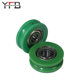 in stock Supply U-groove coated bearing pulley high temperature resistant corrosion resistant guide wheel bathroom doors and windows coated pulley