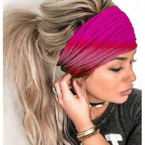 Head Scarf Women Yoga Sports European and American Summer New Style Anti-Strangle Cotton Head Accessories Factory Direct Wholesale Elastic Hair Band 