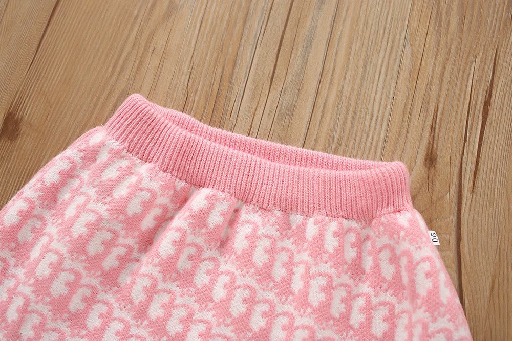 Pull pour filles, nouveau Style occidental, petit parfum, manches longues, nœud papillon, robe de princesse pour enfants, deux, automne/hiver 2023_voghion.com