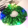 Summer new stage effect LED sequins large intestine circle hair ring fashion cute sports bundle hair hoop hair hoe