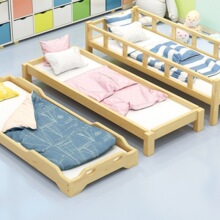 幼儿园床简易午睡床实木午休床托管班床多功能床叠叠床批发儿童床