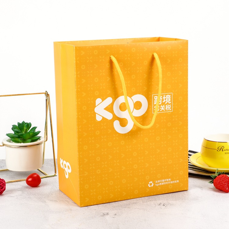 手提袋彩色礼品纸袋子商品外包装礼品袋可印LOGO购物袋