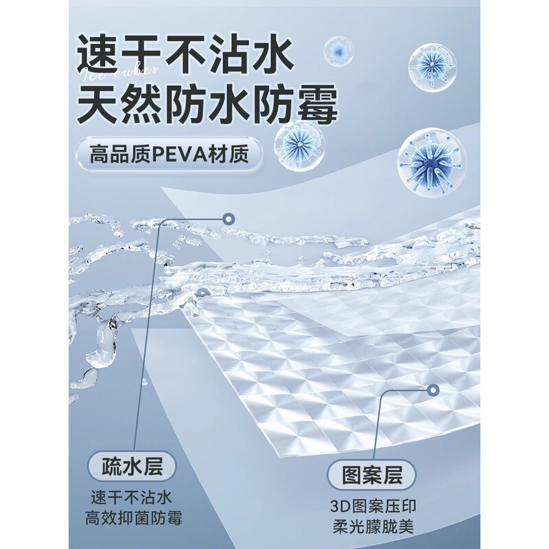 Balcony Window Sealing Transparent Dust-Proof Punch-Free Outdoor Simple Rain-Shielding Roller Blinds Rain-Proof and Waterproof Privacy Curtains