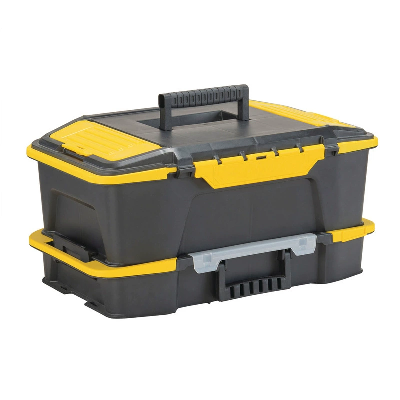 Stanley two -way plastic tool combination box 20 -inch hardware tool box household tool box box