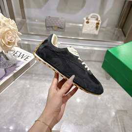 外贸厚底增高老爹鞋德训拼色运动休闲鞋女2025新款舒适百搭阿甘鞋