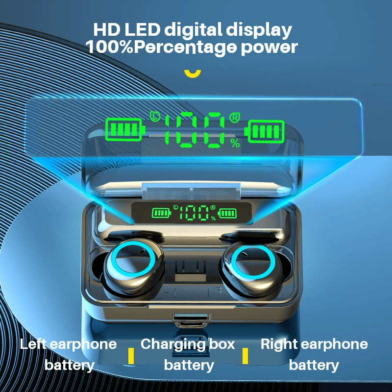 Сенсорные наушники, зарядка аккумулятора, Bluetooth, сенсорный экран, большой аккумулятор