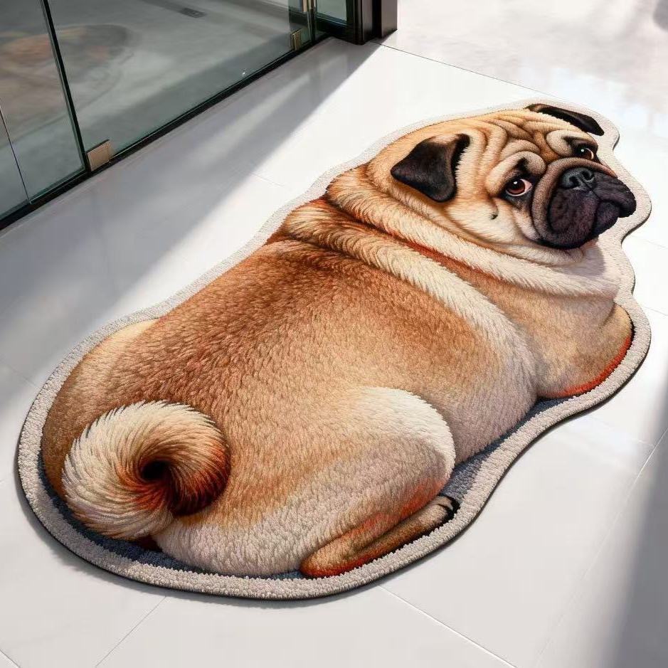 Tappeto da bagno 3d illusion antiscivolo morbido chenille_voghion.com