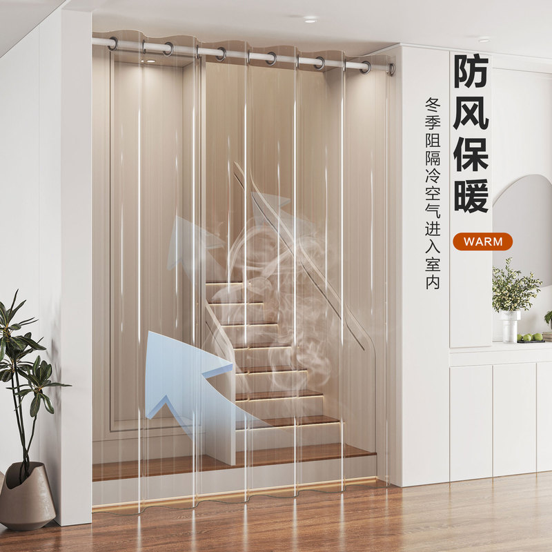 A Must-Have for the Kitchen: Eva Transparent Magnetic Door Curtain, No-Drill Installation, Air Conditioning Wind-Blocking Curtain, Anti-Oil Smoke, Dust-Proof, and Heat-Insulating