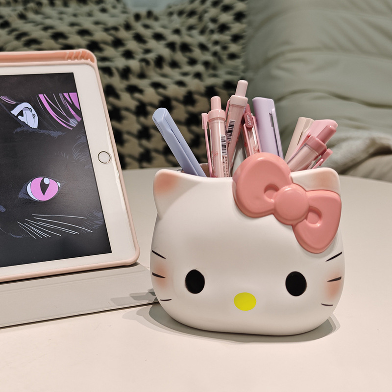 跨境HelloKitty收纳笔筒KT猫化妆刷笔筒可爱办公室桌面生日礼物|undefined