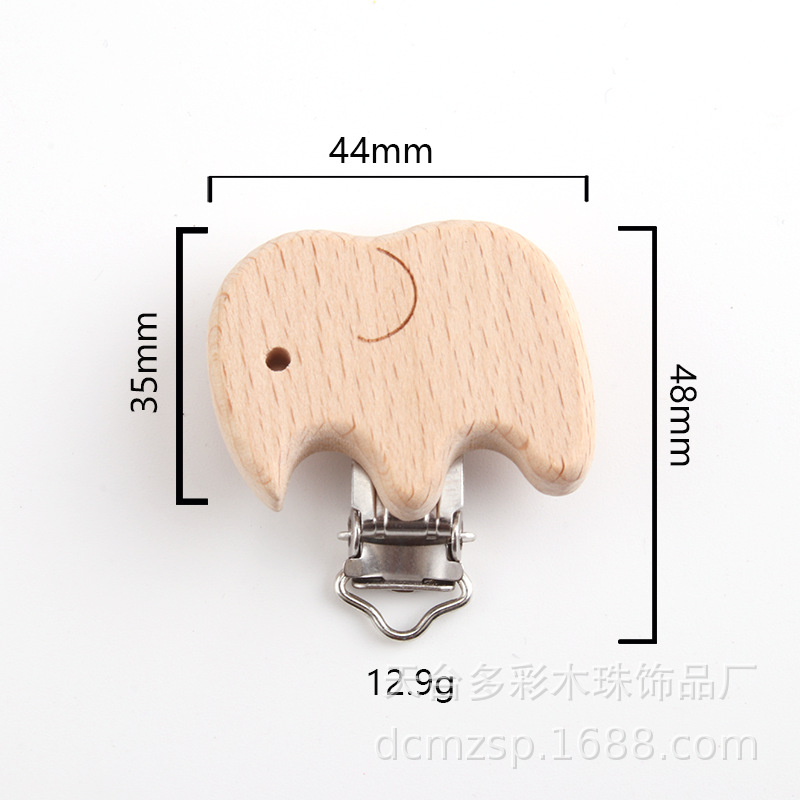 8620 marking elephant pacifier clip