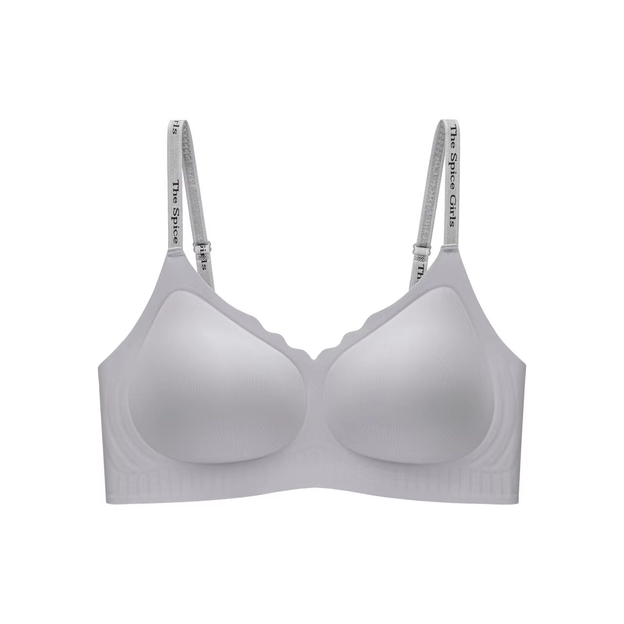 Carta cinturón de hombro suave soporte ropa interior damas sin marcas sin anillo de acero sujetador recopilado anti-caída sujetador de copa fija