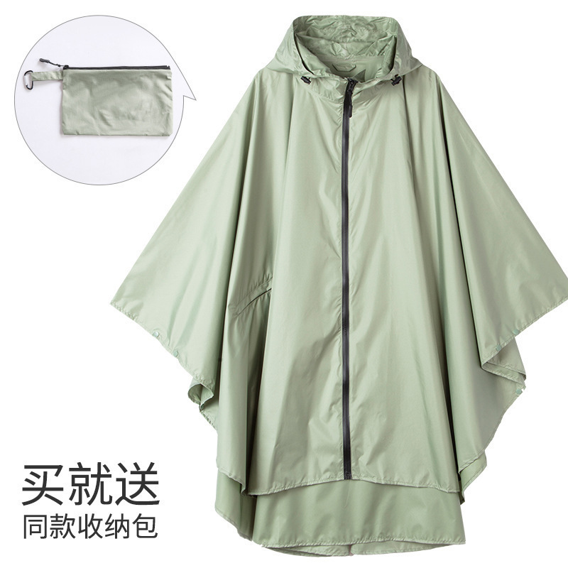 外贸时尚男女斗篷雨衣户外骑车徒步轻便通用雨披防水拉链斗篷雨衣|undefined