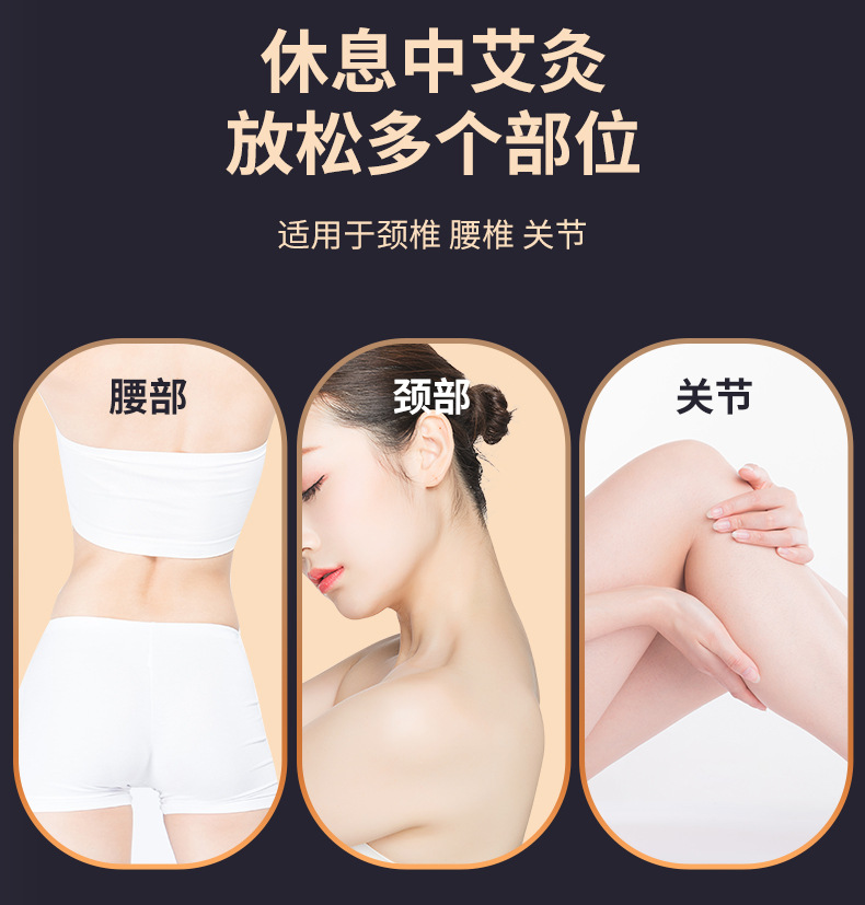 Moxibustion Neck Pillow Home Cervical Warming Device with 108 Moxa Sticks and Acupoint Chart for Neck and Shoulder Relaxation in use