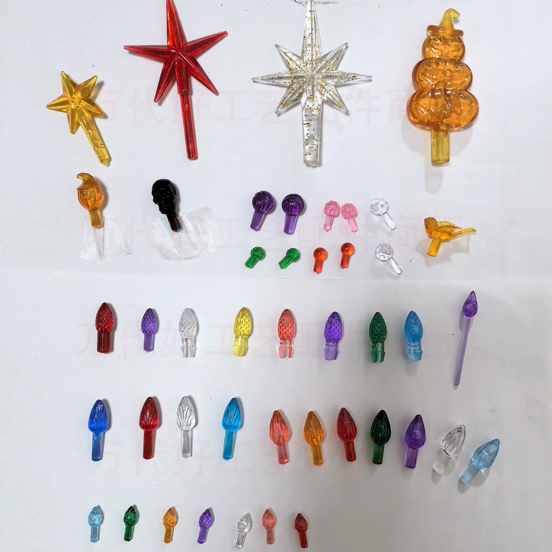 Керамическая рождественская елка заменяет лампу оливковые пузырьки большой разноцветный излом праздничное освещение DIY пластиковые аксессуары