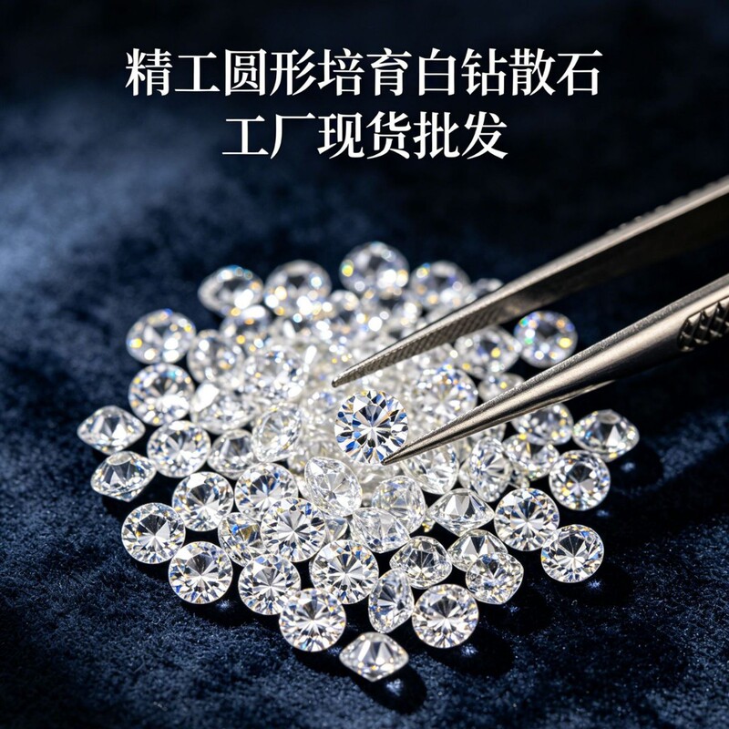 Manufacturer Wholesale Cultivated Diamonds Def Color Vvs-Vs Grade Loose Stones 0.7-6.5mm Direct Supply for Inlay, in Stock Manufacturer Wholesale Cultivated Diamonds Def Color Vvs-Vs Grade Loose Stones 0.7-6.5mm Direct Supply for Inlay, in Stock