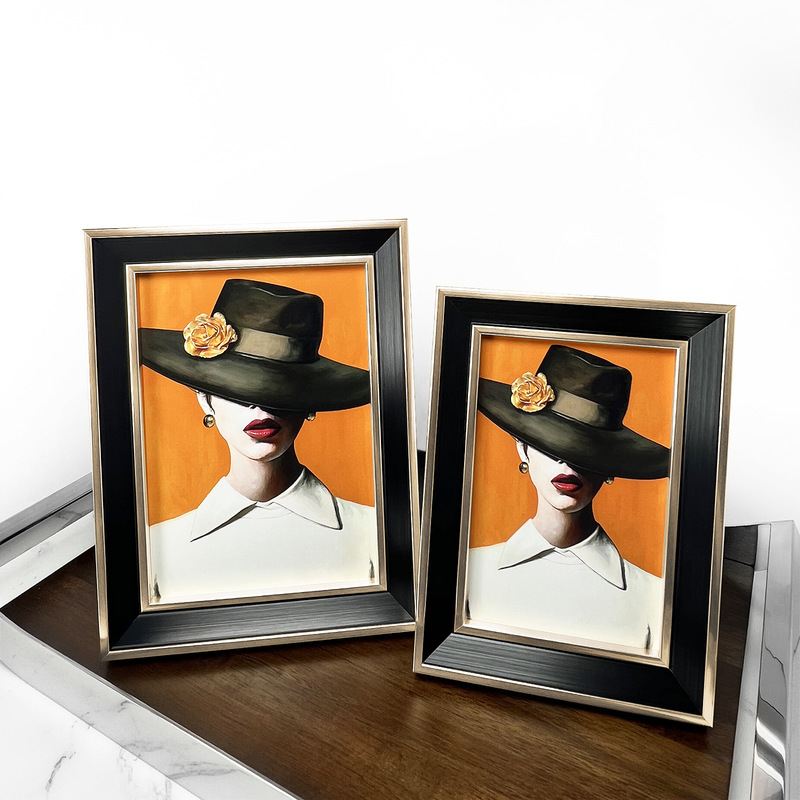 Original Design Modern Style Multifunctional Rectangular Solid Wood Photo Frame Gold Black Free Shipping Table Decoration Picture Frame