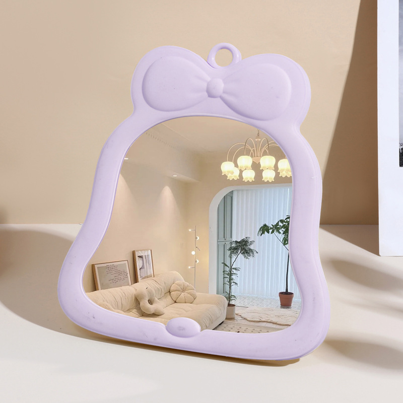 Espejo de arco de dormitorio doméstico梳妆台 de maquillaje de dormitorio de estudiantes espejo de maquillaje plegable espejo de mariposa espejo