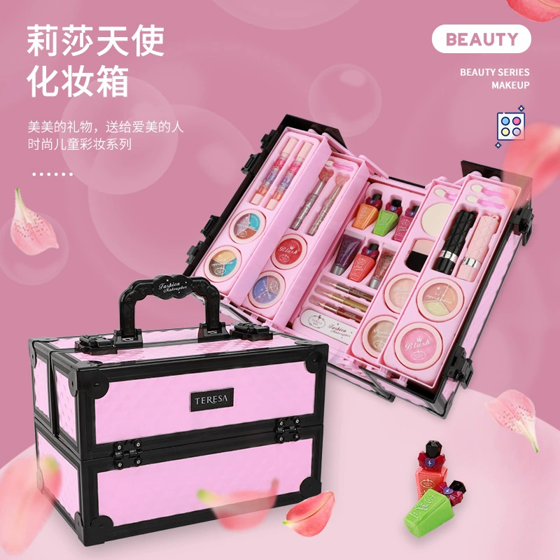 杜莉莎 Makeup primer for makeup, makeup box, family set, toy, lipstick, nail polish
