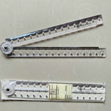 厂价直销创意亚克力透明可折叠尺直尺简约刻度塑料学生绘图尺子