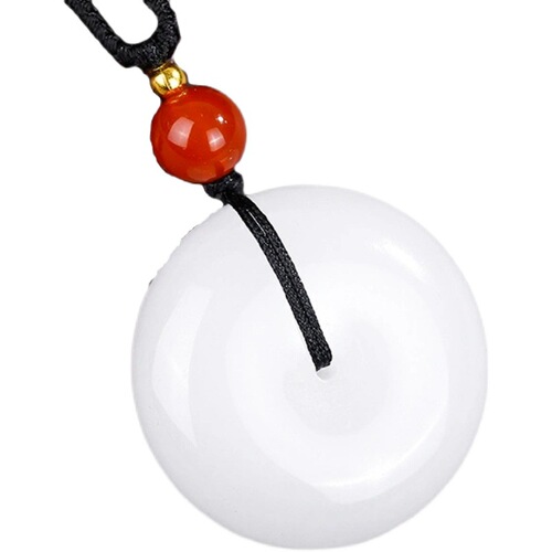 Natural Xinjiang golden silk jade and Tian white jade Ping An buckle gourd Ping An brand pendant jade pendant live supply model