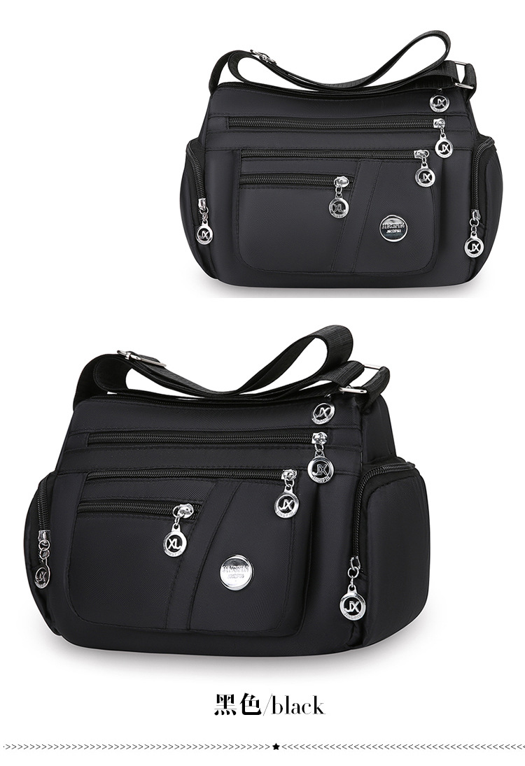 A new popular women's crossbody bag with multiple layers made of Oxford fabric, fashionable, casual and trendy. It's a single-shoulder bag for middle-aged and elderly mothers undefined