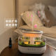 Micro Landscape Raindrop White Noise Essential Oil Flame Aromatherapy Machine Household Heavy Mist Spray Colorful Light Humidifier